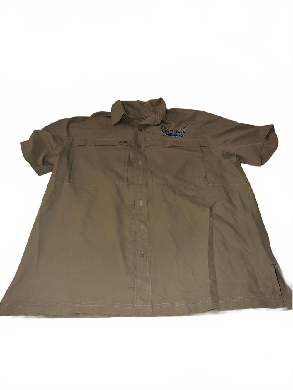 GameGuard Outdoor Men's XL Short Sleeve Button-Up Shirt with Mesh Ventilation